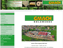 Tablet Screenshot of holzwerke-gmach.de